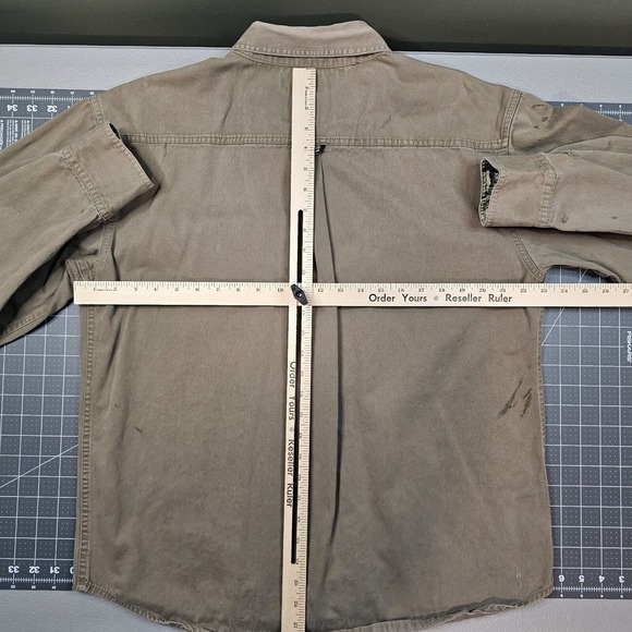 Remington Work Shirt Large Heavy Twill Grunge Biker Mechanic Utility Outdoor - Picture 8 of 14